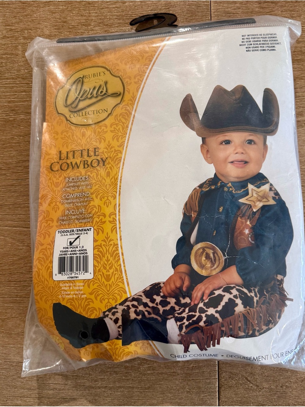 Little Cowboy Kids Costume - Brown/Black